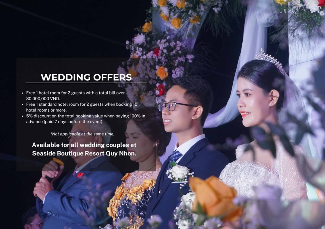 Offer of Wedding Package at Seaside Boutique Resort