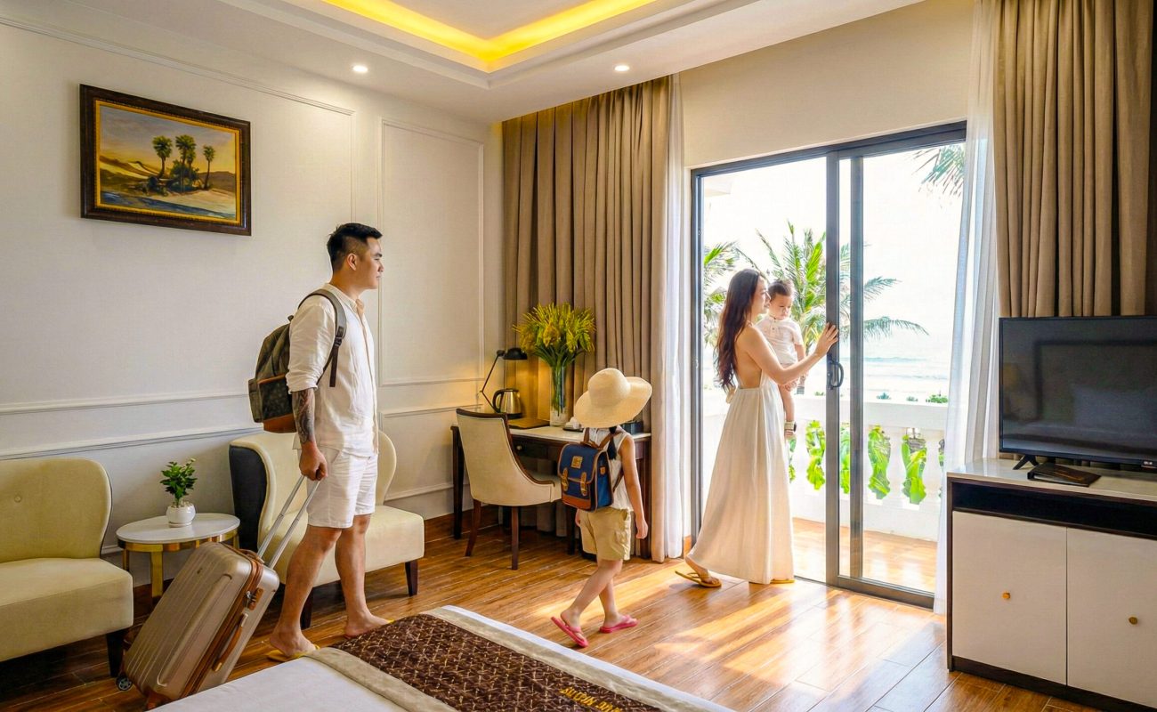 Seaside Boutique Resort mang đến cho bạn một kỳ nghỉ trong không khí tĩnh lặng hòa mình vào thiên nhiên, rời xa cuộc sống tất bật, hối hả của thành phố nhộn nhịp. Chúng tôi là một khu nghỉ dưỡng boutique độc đáo, nơi cung cấp dịch vụ cá nhân hóa 5 sao trong một môi trường thiết kế theo phong cách tân cổ điển. Chúng tôi tập trung vào ba yếu tố chính - chỗ ở thoải mái, đồ ăn ngon và dịch vụ tận tâm. Hãy tưởng tượng mình đang ở trong một khu nghỉ dưỡng thân mật và tuyệt đẹp, ẩn mình trên một đồi nhẹ nhàng ngắm nhìn biển xanh lấp lánh...